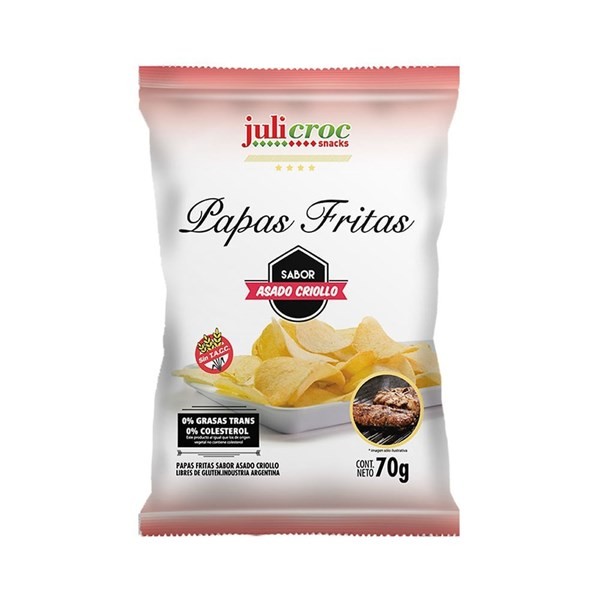Papas Fritas Julicroc Asado Criollo Sin Tacc 70 gr #1