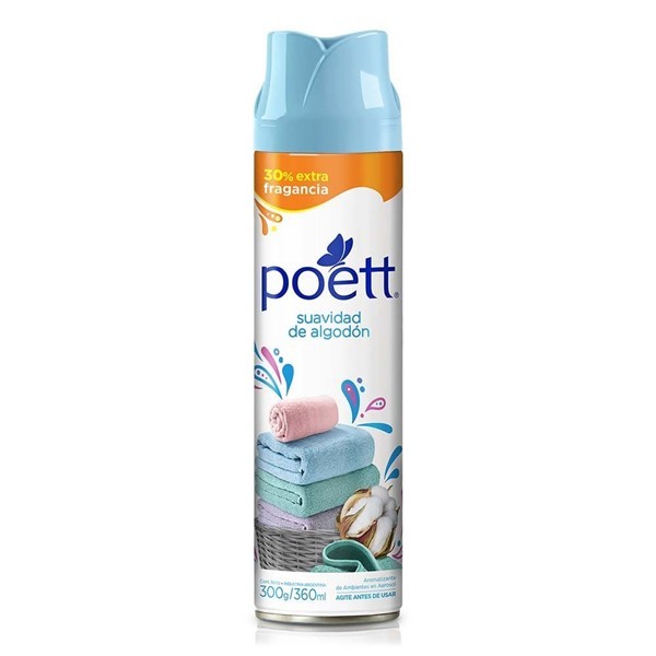 Desodorante De Ambiente Poett Suavidad De Algodón 360 Ml alt