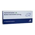 Novostatin 20 mg 30 comprimidos| Rosuvastatina #1
