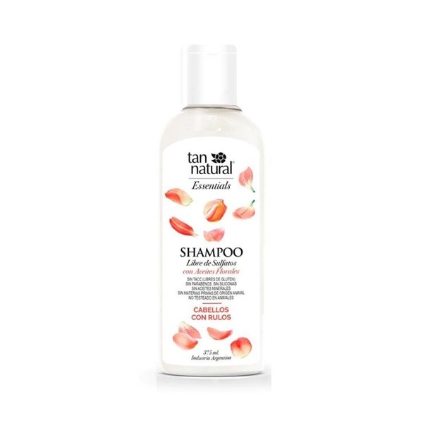 Tan Natural Shampoo Para Cabellos Con Rulos Rizos Con Aceites Esenciales 375 ml #1