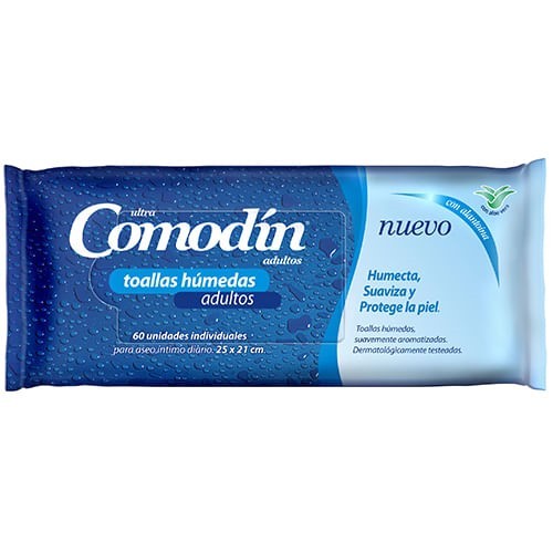 Comodin Toallas Humedas Adulto (60 Unidades)