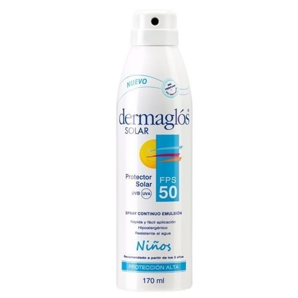 Dermaglos Protector Solar Niños Spray Continuo Fps 50 170 ml #1