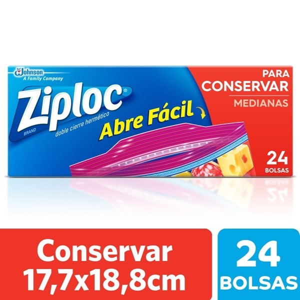 Ziploc Bolsa Conservadora Mediana 24 Unidades alt