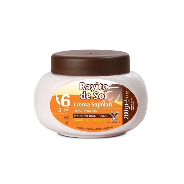 Rayito de Sol Crema Sapolan Con Zanahoria Fps 6 280 gr #1