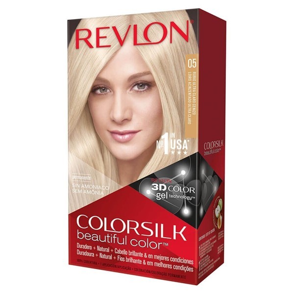 Revlon Kit de Coloracion Colorsilk 05 Rubio Ultra Claro Ceniza #1