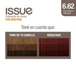 Issue Kit Tintura en Crema Keratin Color 6.62 Rojo Intenso Nacarado #7