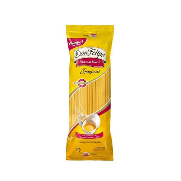 Fideos Spaghetti Al Huevo Don Felipe 500 G. #1