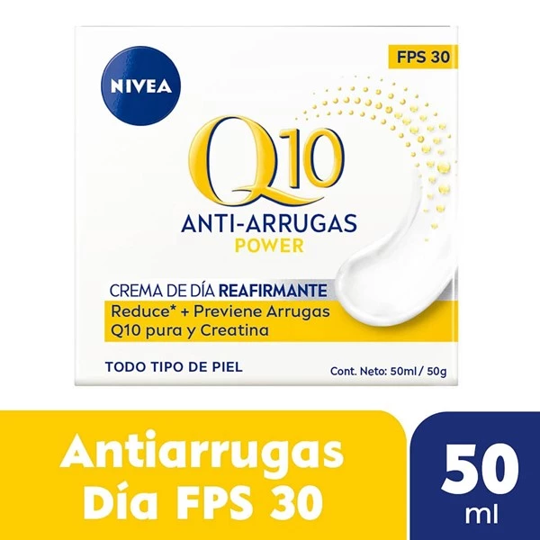 Nivea Crema Facial Antiedad Día  Q10 Power Fps15 Todo Tipo de Piel 50 ml