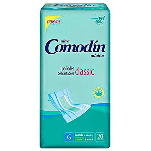 Comodin Pañal Adulto Clasico g (20 Unidades) alt