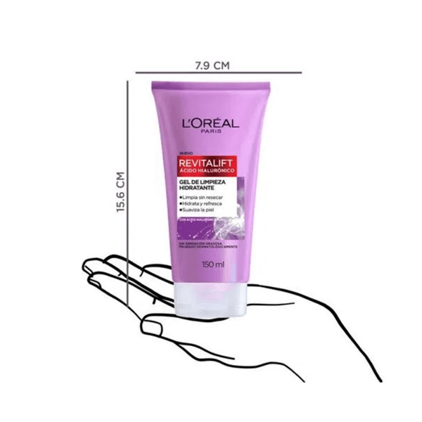 Loreal Gel de Limpieza Dermo Expert Revitalift Acd Hialurónico 150 ml alt