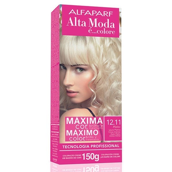 Alta Moda É Kit Coloración en Crema É Colore 12.1 Rubio Platino Ceniza Intenso #1
