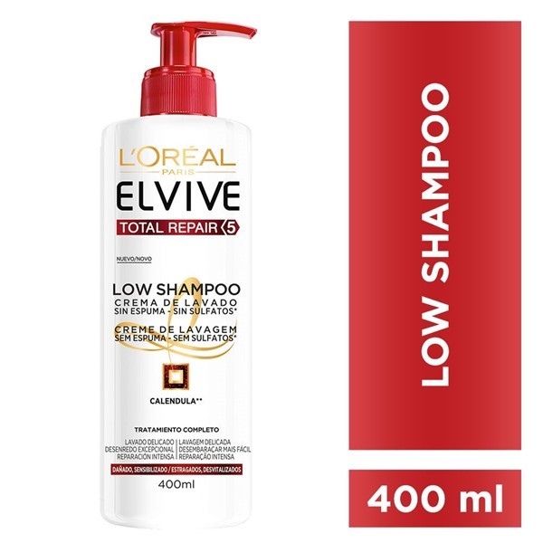 Elvive Shampoo Low Poo Reparacion Total 5 400 Ml #1