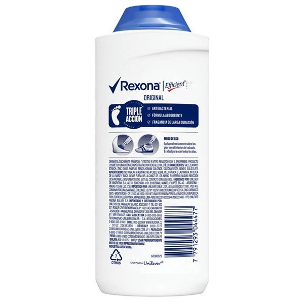 Rexona Polvo Pedico 100 gr alt