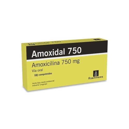 AMOXIDAL 750 MG 10 COMP #1