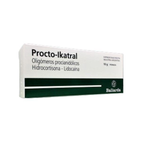 Baliarda Procto-Ikatral Lidocaína + Hidrocortisona + Asoc Pomada x 10 g #1