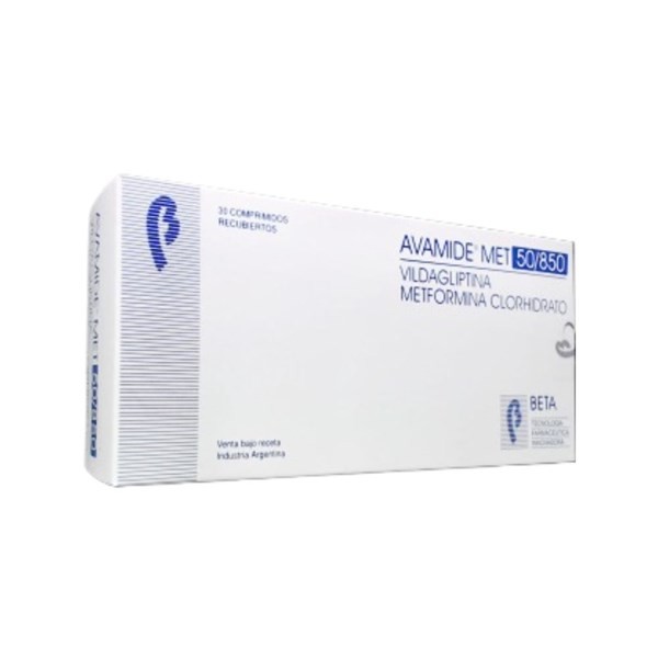 Beta Avamide Met Vildagliptin + Metformina 50 / 850 Mg x 30 Comp Recubiertos #1