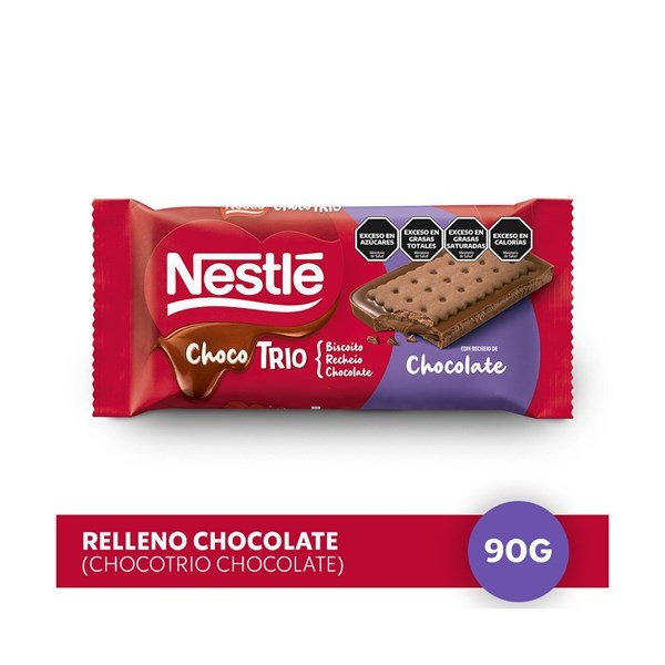 Tableta De Chocolate Nestlé Chocotrio 90 G. #1