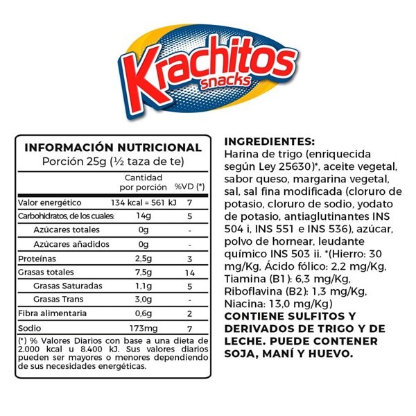 Palitos Krachitos Sabor Queso 70 G alt