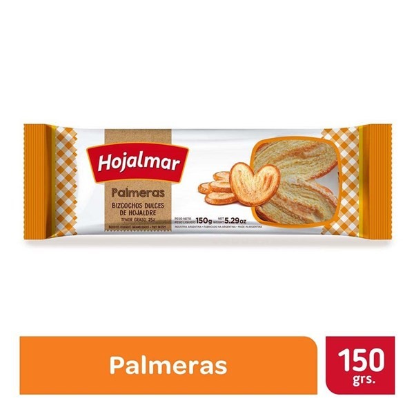 Galletitas Hojalmar Palmeritas de Hojaldre 150 gr #1