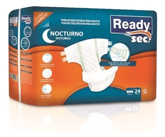 Pañales Adultos READYSEC Nocturno Talle G | 24 Unidades