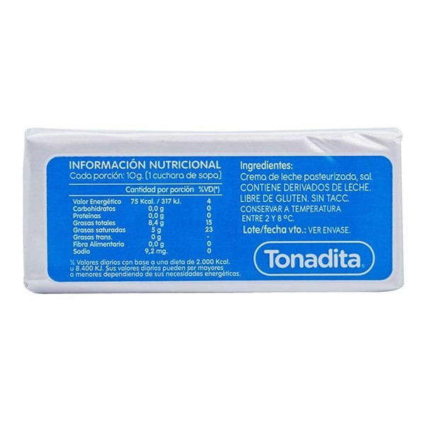 Manteca Tonadita 200 gr alt