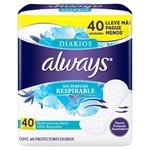 Protectores Diarios Always Respirable x 40 un #1