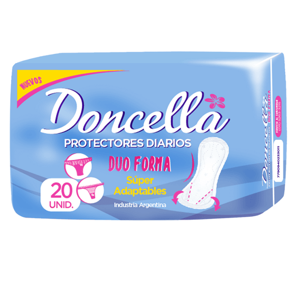 Doncella Protectores Diarios Duo Forma Pocket Sin Perfume (20 U)