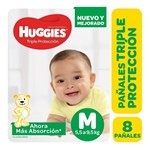 Huggies Pañal Clasico Triple Proteccion M (8 Unidades) #1