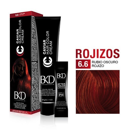 Bkd Caviar Color Cream Rubio Oscuro Rojizo 6.6 #1