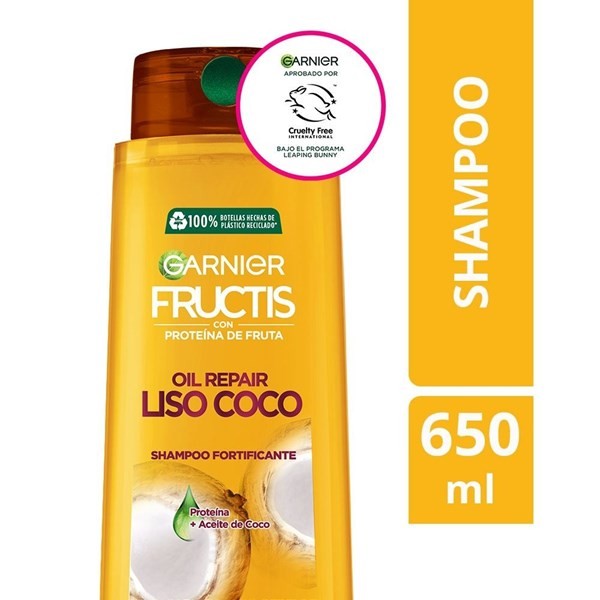 Fructis Shampoo Anti-Frizz Liso Coco 650 ml #1