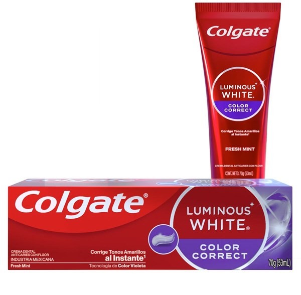 Colgate Crema Dental Luminous White Color Correct 70 gr alt
