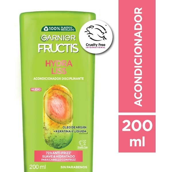 Acondicionador HydraLiss Fructis Garnier 200ml
