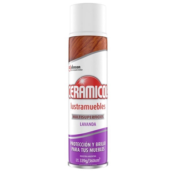 Ceramicol Lustramuebles Aerosol Lavanda 360 ml alt