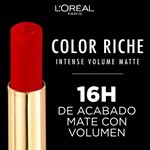 Loreal Paris Labial Color Riche Intense Volume Matte 241 Coral Irrevere #4