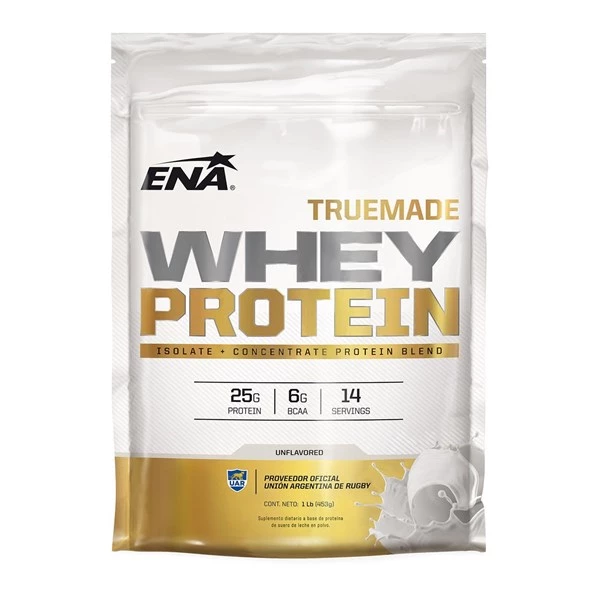 Ena Whey Protein Truemade Doble Neutro 453 grs