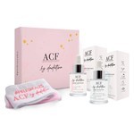 Kit Acf By Dadatina Toallita Desmaquillante Ecológica Reutilizable + Vincha de Toalla Bordada + Serúm Humectante x 30 ml + Serúm Reparador x 30 ml #1