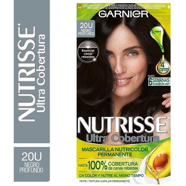 Garnier Kit de Coloracion Ultra Cobertura Negros 20 negro Claro Profundo #1
