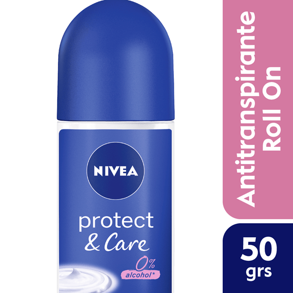 Nivea Desodorante Antitranspirante Femenino  Protect & Care Roll On 50 ml