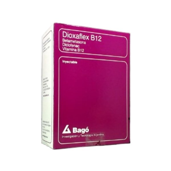 Bagó Dioxaflex B12 Diclofenac + Vitamina B12 + Betametasona x 3 Ampolla Inyectable #1