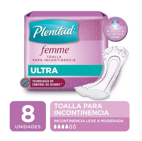 Toalla Ultra Plenitud Femme (8 Unidades) #1