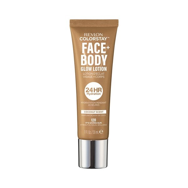Revlon Colorstay Face + Body Glow Lotion Color 120 It's giving Sun #1