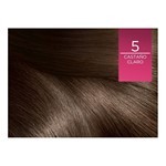Loreal Paris Combo Tintura Excellence Tono 5 Castaño Claro + Crema Tratamiento Elvive Colorvive #5