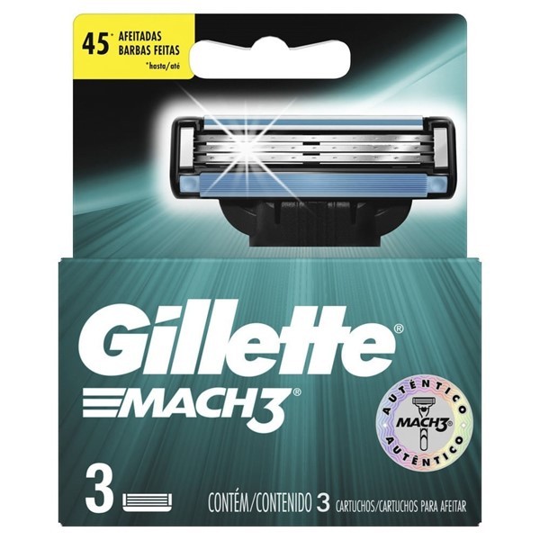 Repuestos Para Afeitar Gillette 3 Mach 3 u #1