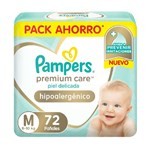 Pañales Pampers Premium Care Plus Hipoalergénico Pack Ahorro M #1