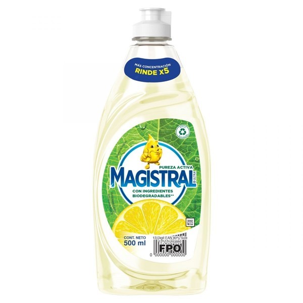 Magistral Detergente Ultra Pureza Activa 500 ml alt
