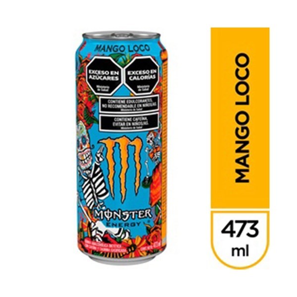 Bebida Energizante Monster Sabor Mango Loco En Lata 473 Cc. #1