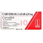 Carvedilol Lazar 6.25mg | 10 comprimidos | Carvedilol #1