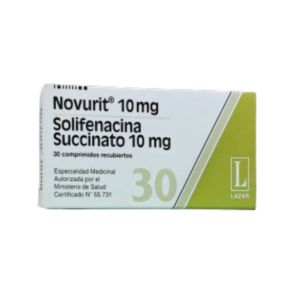 Lazar Novurit Solifenacina 10 Mg x 30 Comp Recubiertos #1