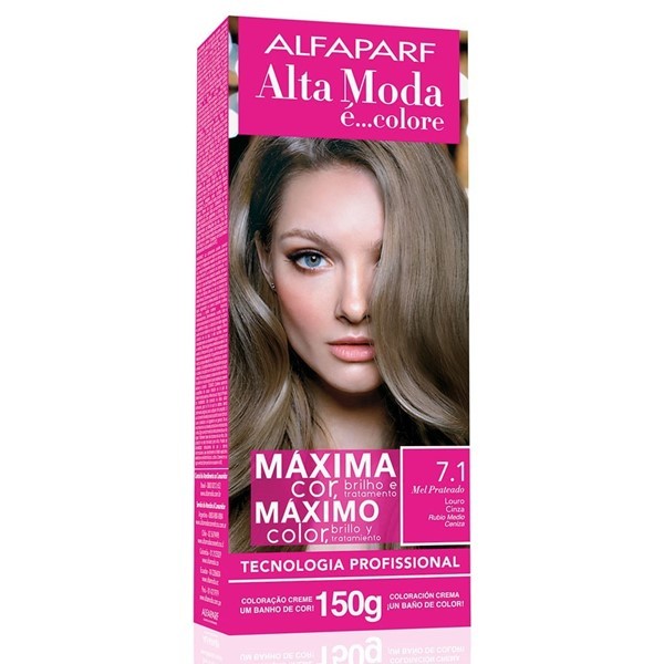 Alfaparf Alta Moda Kit Coloracion 7.1 Rubio Medio Ceniza 7.1 Rubio Ceniza Intenso alt