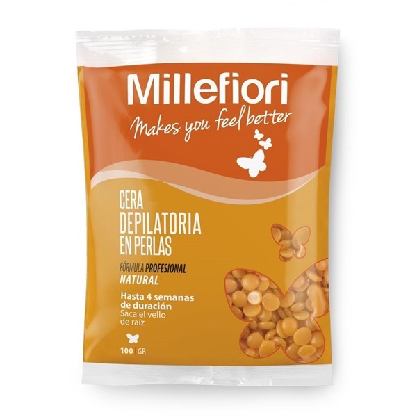 Millefiori Cera Depilatoria en Perlas Natural 100 gr alt
